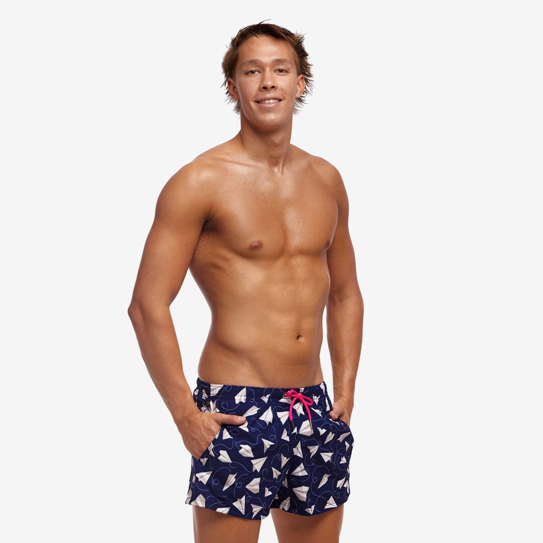 Funky Trunks Shorty Shorts Short - Paper Plain