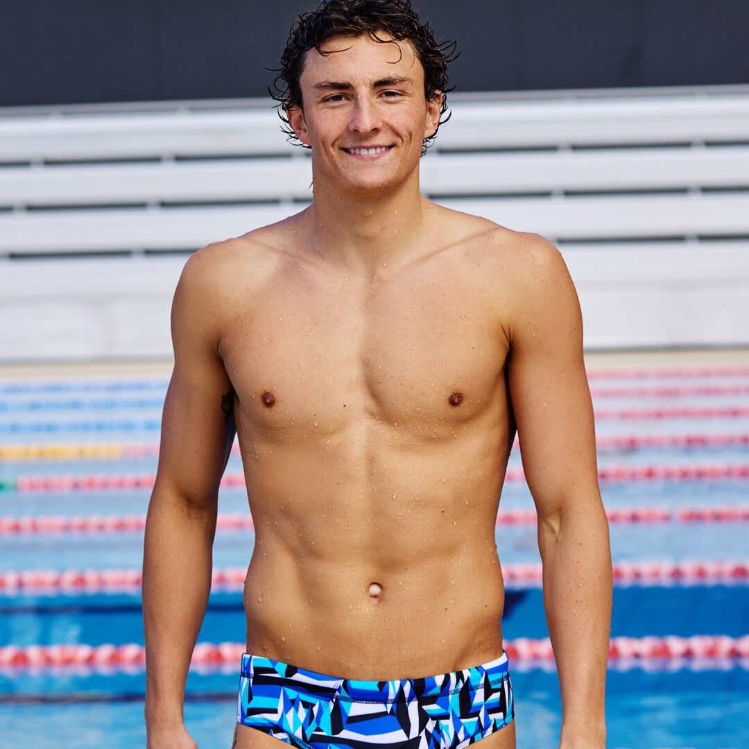 Funky Trunks Seamed Brief - Polar Caps