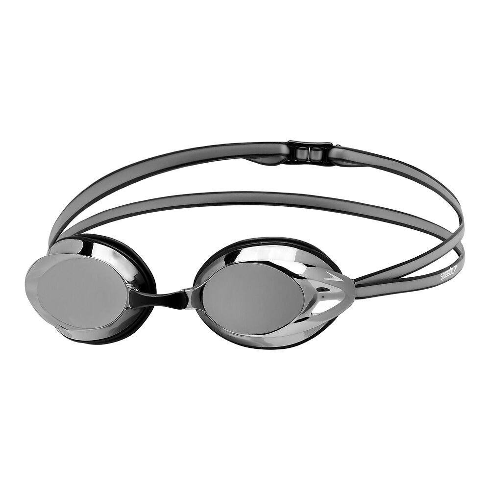 Speedo Adult Opal Mirror Goggle - Black/Silver