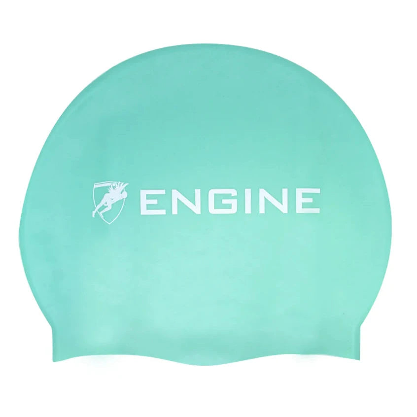 Engine Solid Silicone Swim Cap - Turqua