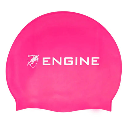 Engine Solid Silicone Swim Cap - Pink